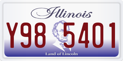 IL license plate Y985401