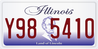 IL license plate Y985410
