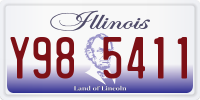 IL license plate Y985411