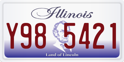 IL license plate Y985421