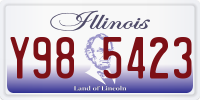 IL license plate Y985423