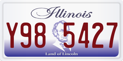 IL license plate Y985427