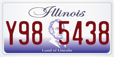 IL license plate Y985438
