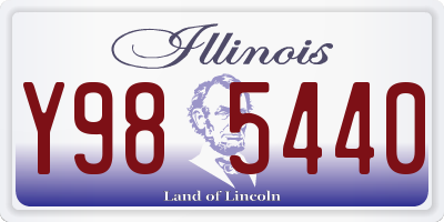 IL license plate Y985440