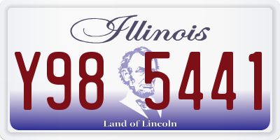 IL license plate Y985441