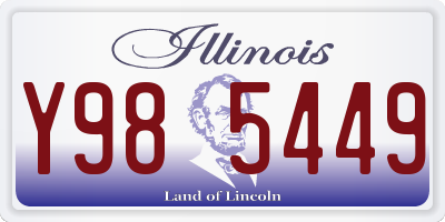 IL license plate Y985449