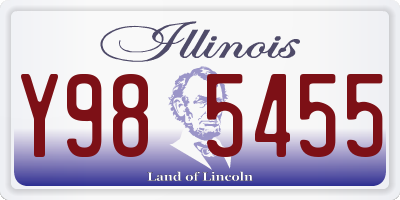 IL license plate Y985455