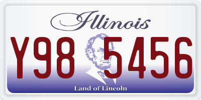 IL license plate Y985456