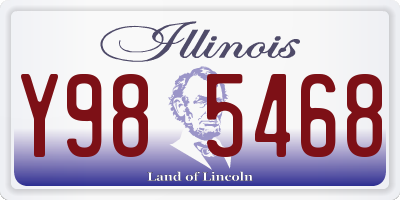 IL license plate Y985468