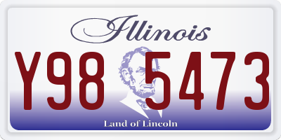 IL license plate Y985473