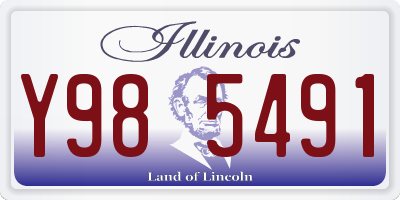 IL license plate Y985491