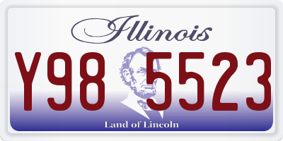IL license plate Y985523