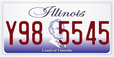 IL license plate Y985545