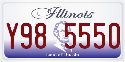 IL license plate Y985550