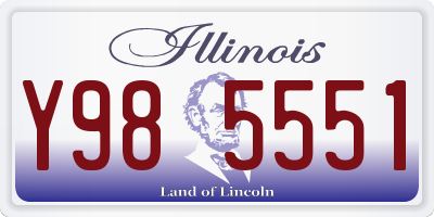 IL license plate Y985551