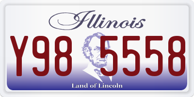 IL license plate Y985558