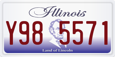 IL license plate Y985571