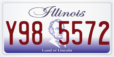 IL license plate Y985572