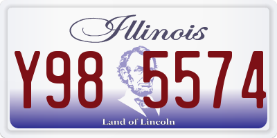 IL license plate Y985574