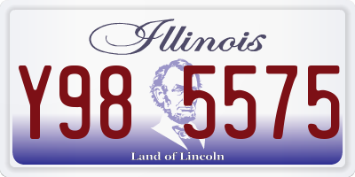 IL license plate Y985575
