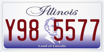 IL license plate Y985577