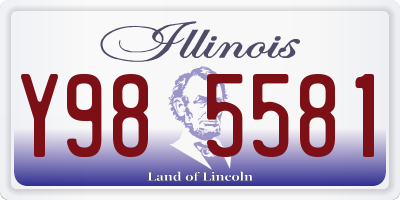 IL license plate Y985581
