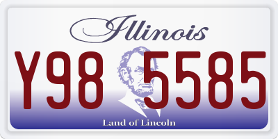 IL license plate Y985585