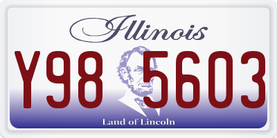 IL license plate Y985603