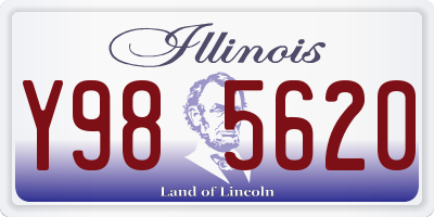 IL license plate Y985620
