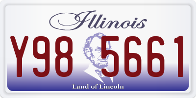 IL license plate Y985661