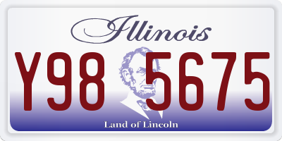 IL license plate Y985675
