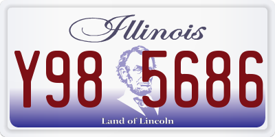 IL license plate Y985686