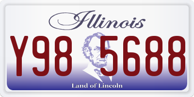 IL license plate Y985688