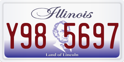 IL license plate Y985697