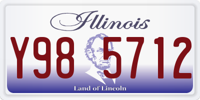 IL license plate Y985712