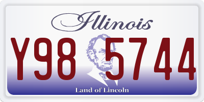 IL license plate Y985744