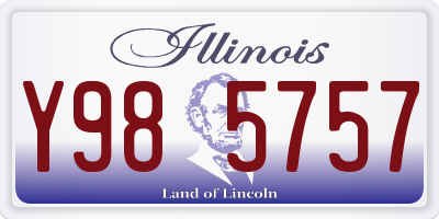 IL license plate Y985757