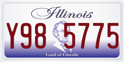 IL license plate Y985775