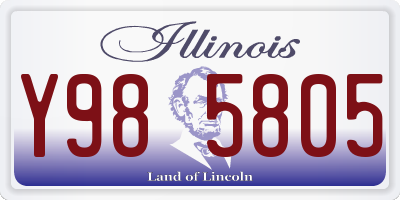IL license plate Y985805