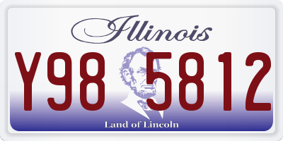 IL license plate Y985812