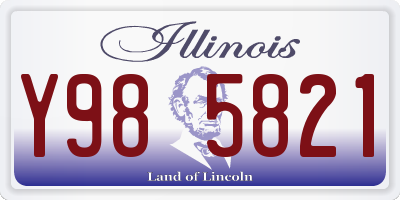 IL license plate Y985821