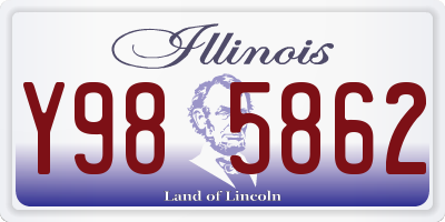 IL license plate Y985862