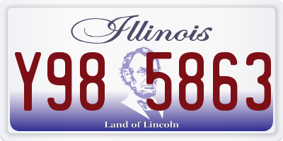 IL license plate Y985863