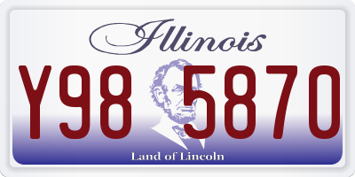 IL license plate Y985870