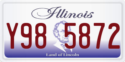 IL license plate Y985872