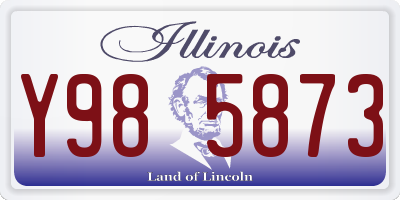 IL license plate Y985873