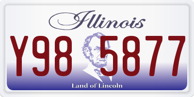 IL license plate Y985877