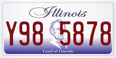 IL license plate Y985878