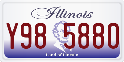 IL license plate Y985880