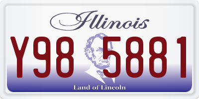 IL license plate Y985881